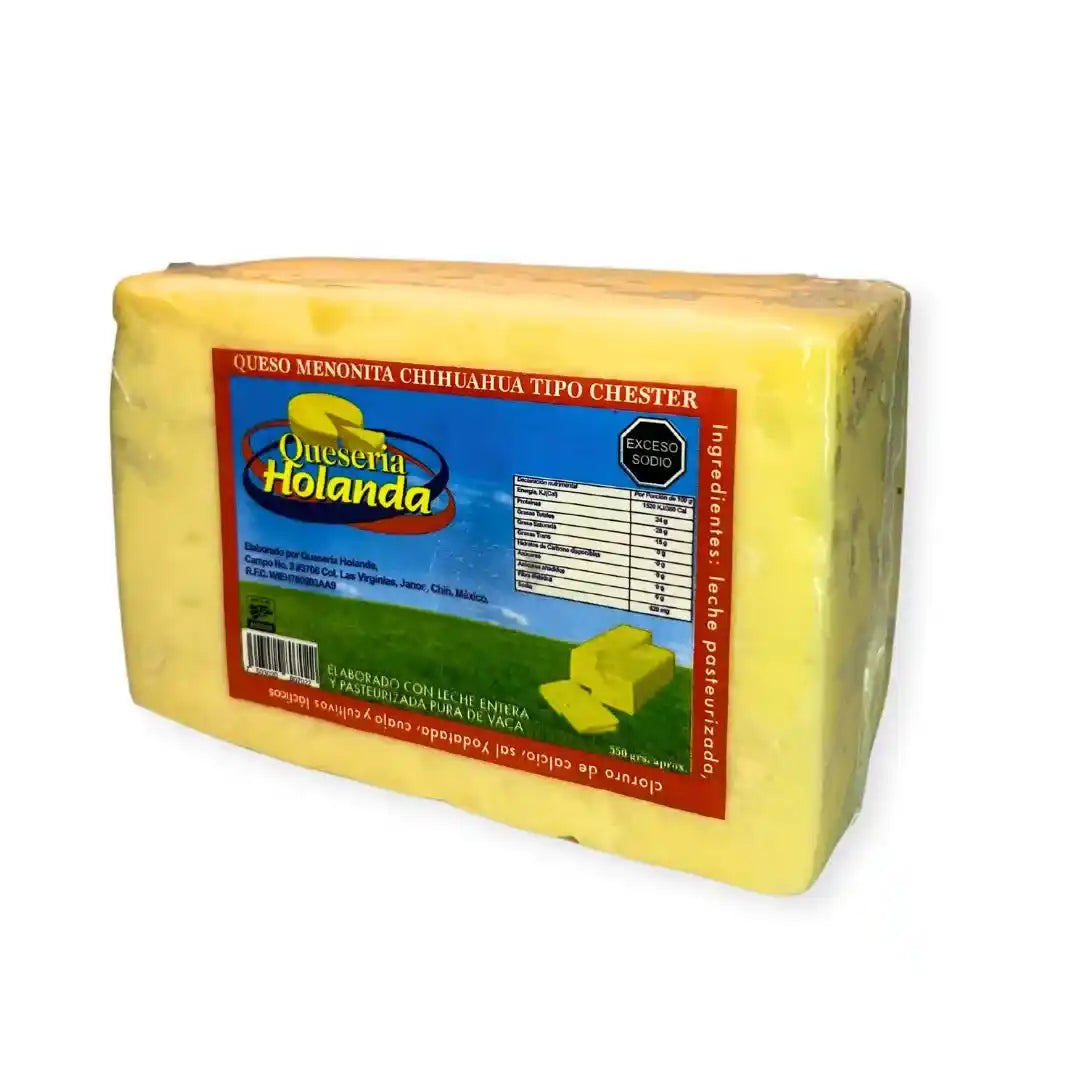 Queso Menonita 100% leche Tipo Chéster Super Selecto - 1kg