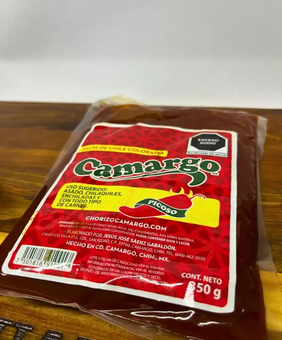 Salsa de Chile Colorado Camargo: El Toque Picante que Tu Cocina Exigente Necesita - 350gr