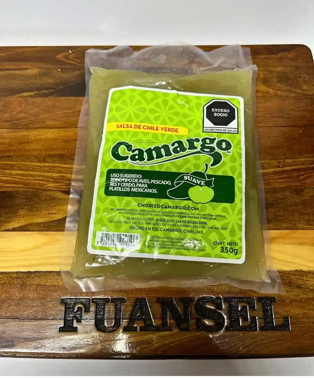 Salsa de Chile Verde Camargo: El Toque Picante para Cocineros Exigentes - 350gr