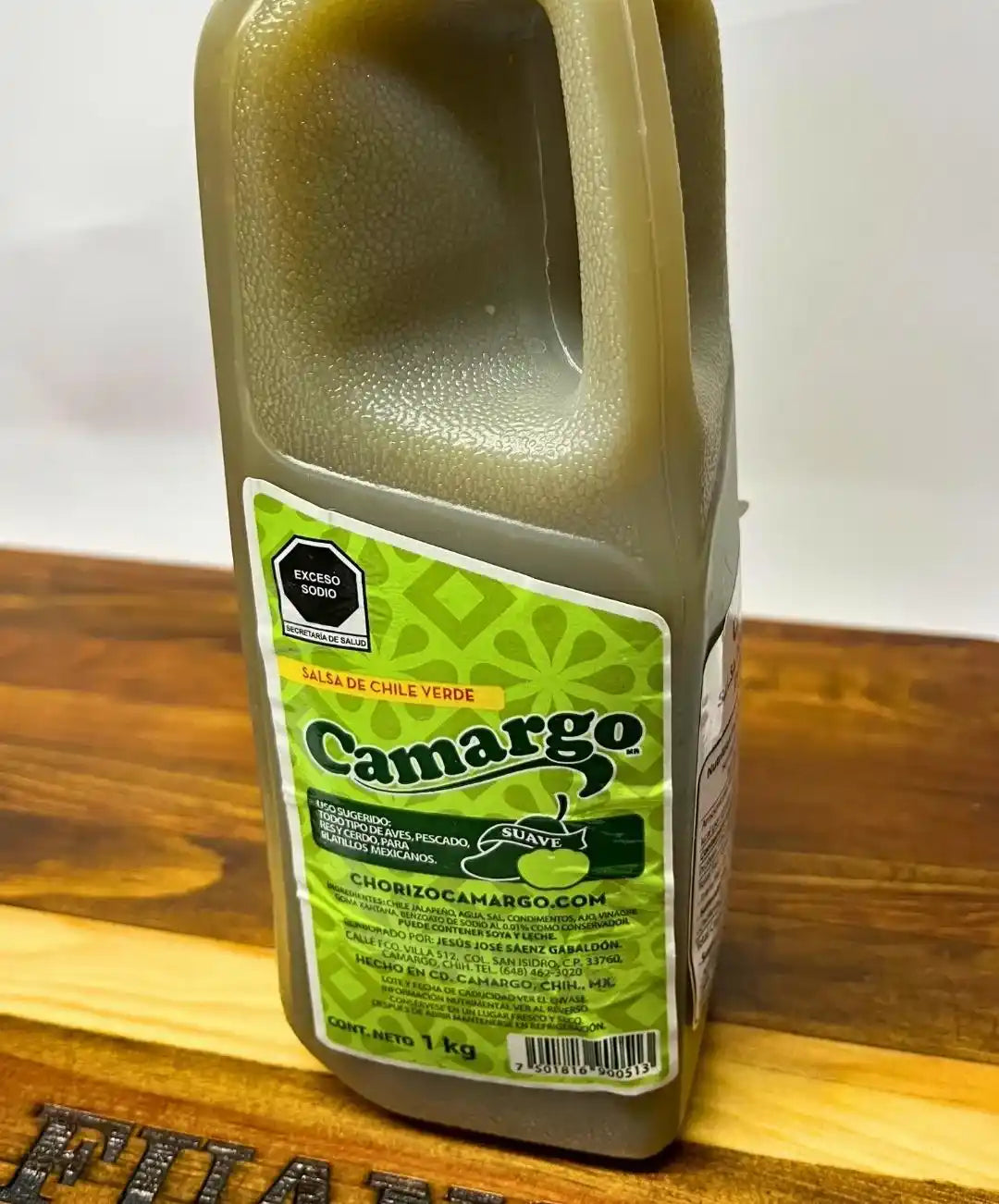 Salsa de Chile Verde Camargo de 1 Lt